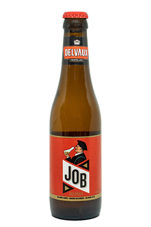 Job est une bière blonde non filtrée aux saveurs fruitées (bananes et de pommes) houblonnées (agrumes et citron vert). C’est une bière facile à boire et équilibrée avec un arrière-goût de levure.