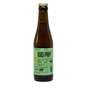 La 100PAP est une bière légèrement ambrée au nez fruité et au goût épicé, une proposition équilibrée à l’amertume franche. C'est également une bière engagée et solidaire: la 100pap a pour ambition de fournir un accès durable à des logements aux occupations de personnes sans papier de Belgique.