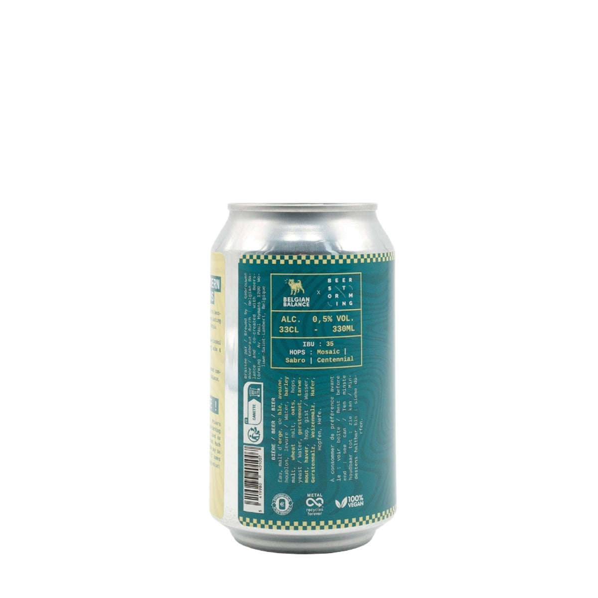 Belgian Balance - Non Alcoholic IPA - Brasserie Beerstorming X Belgian ...
