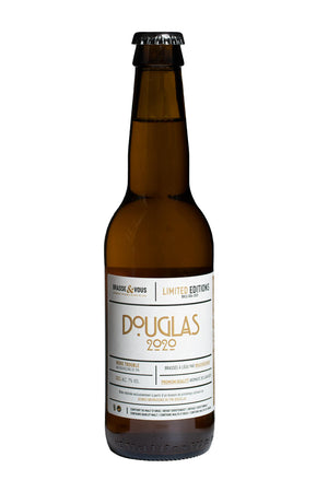 Bière blonde aromatisée au bourgeons de pins Douglas frais récolté à la floraison.