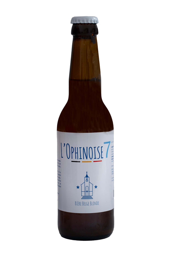 L'Ophinoise 7 est une bière blonde artisanale non filtrée qui refermente en bouteille. Très fraiche en bouche, elle se distingue par ses notes florales, herbacées et d'agrumes. Une bière parfaite pour se désaltérer.